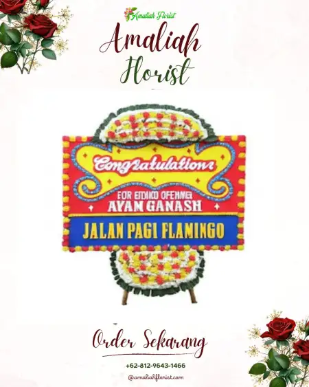 Sewa Papan Bunga Cawan